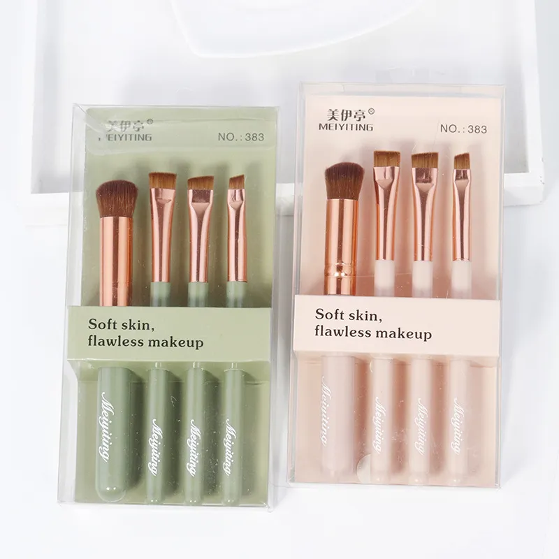 Exquisite Portable Makeup Brush Set – Stylish Travel Beauty Brushes for Eyeshadow, Blush & Face Application, Complete Cosmetic Tool Collection
